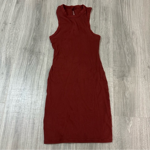 SKIMS Dresses & Skirts - Skims Cotton Ribbed Tank Dress in Sangria - Medium